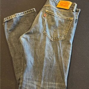 Levi's Men's Dark Blue Straight Jeans 33x30